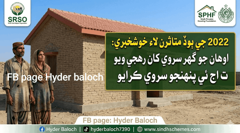 ​SPHF Survey Complaint and Online Check Status - Sindh Schemes