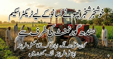 Sindh Tractor Scheme for Hari Card Holders Red Russian Tractor