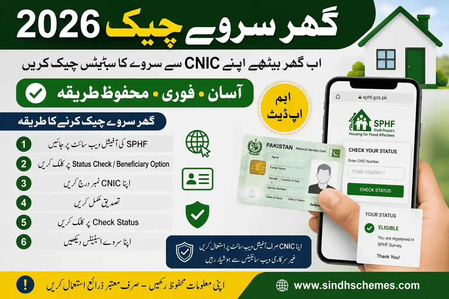 Ghar Survey Check 2026 CNIC Status Check