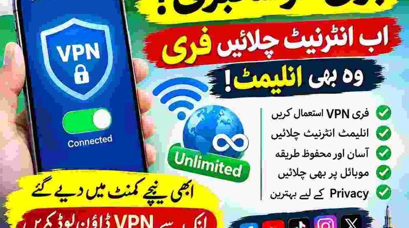 Free Internet VPN 2026 Pakistan Unlimited Internet