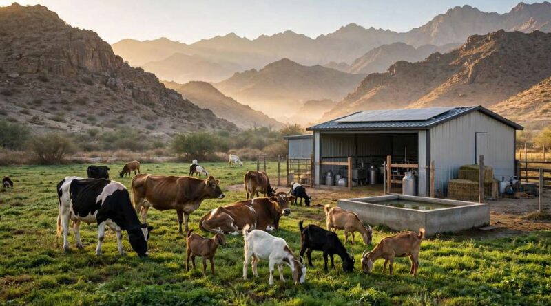 FAO Grant for Livestock SMEs 2026 — cattle and goats grazing on a Balochistan livestock farm