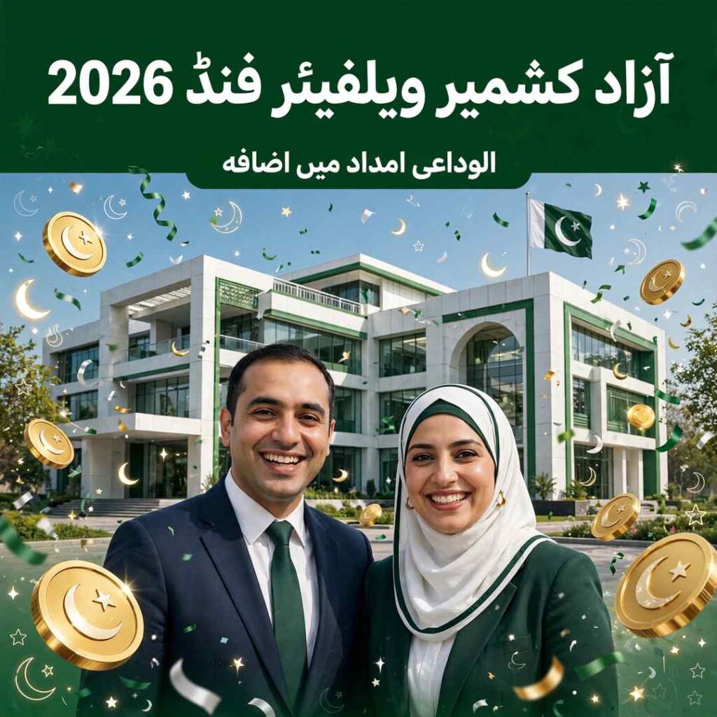 آزاد کشمیر ویلفیئر فنڈ 2026 الوداعی امداد
