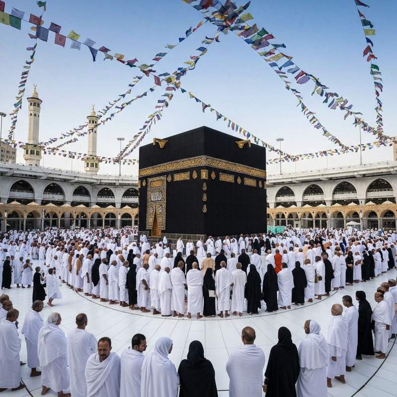 Hajj Savings Plan 2026 — خانہ کعبہ کے گرد طواف کرتے ہوئے عازمین حج