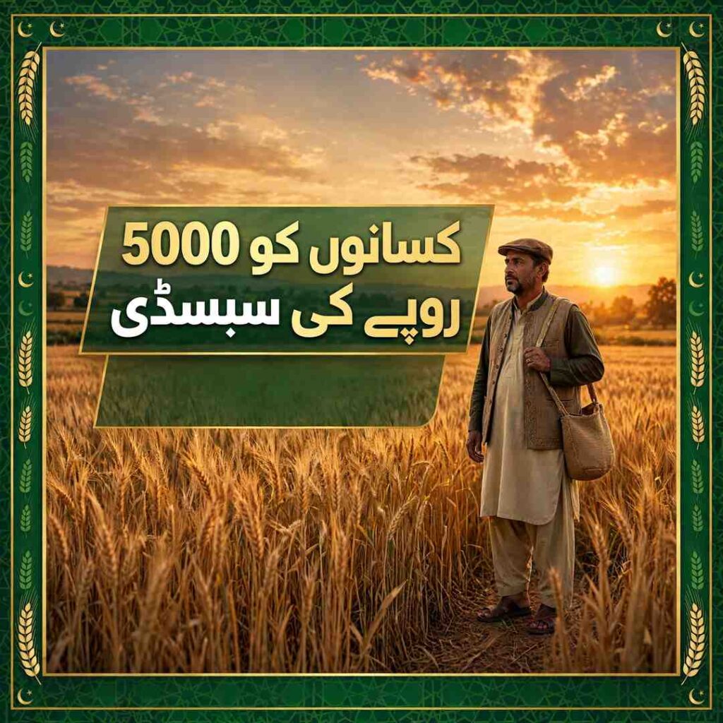 KP Wheat Subsidy 2026 - Rs 5000 in-kind subsidy for farmers
